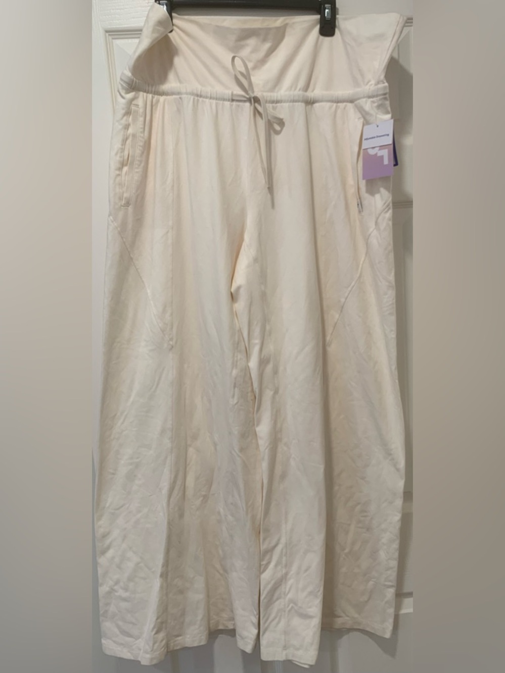 NWT JoyLab Wide Leg Drawstring Pants in Cream